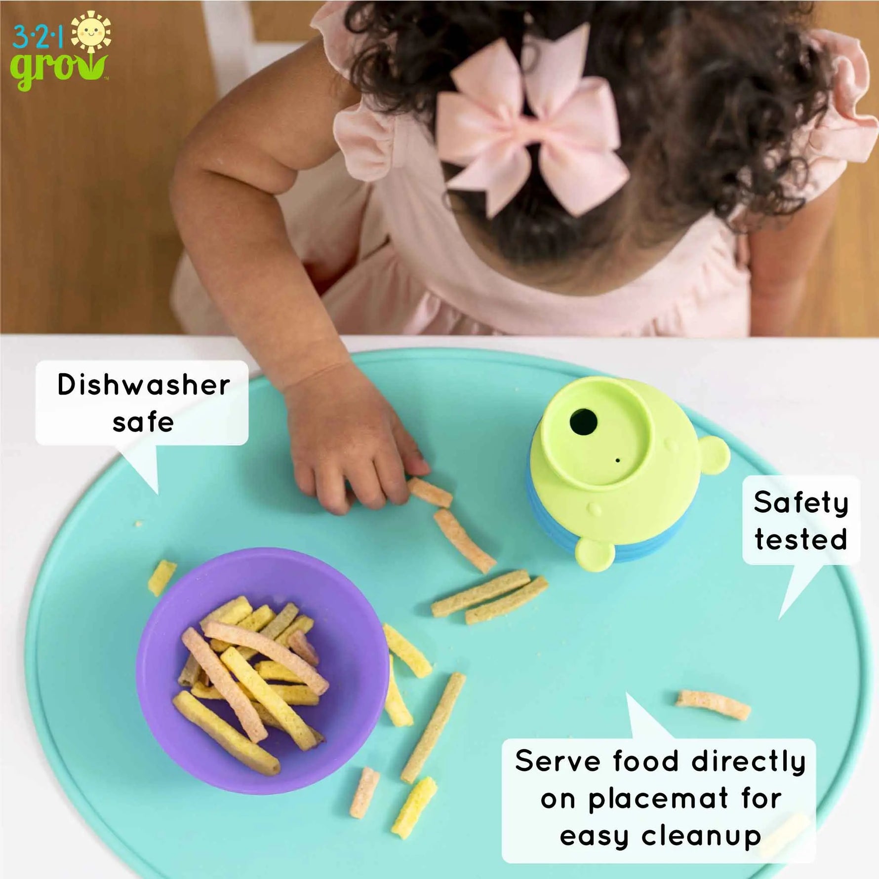 Sit With Me Silicone Placemat Set Oval Spill Guard 321 Grow Everetts Place: Online Boutique