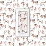 Wild Horses Bamboo Swaddle by Newcastle Classics