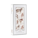 Wild Horses Bamboo Swaddle by Newcastle Classics