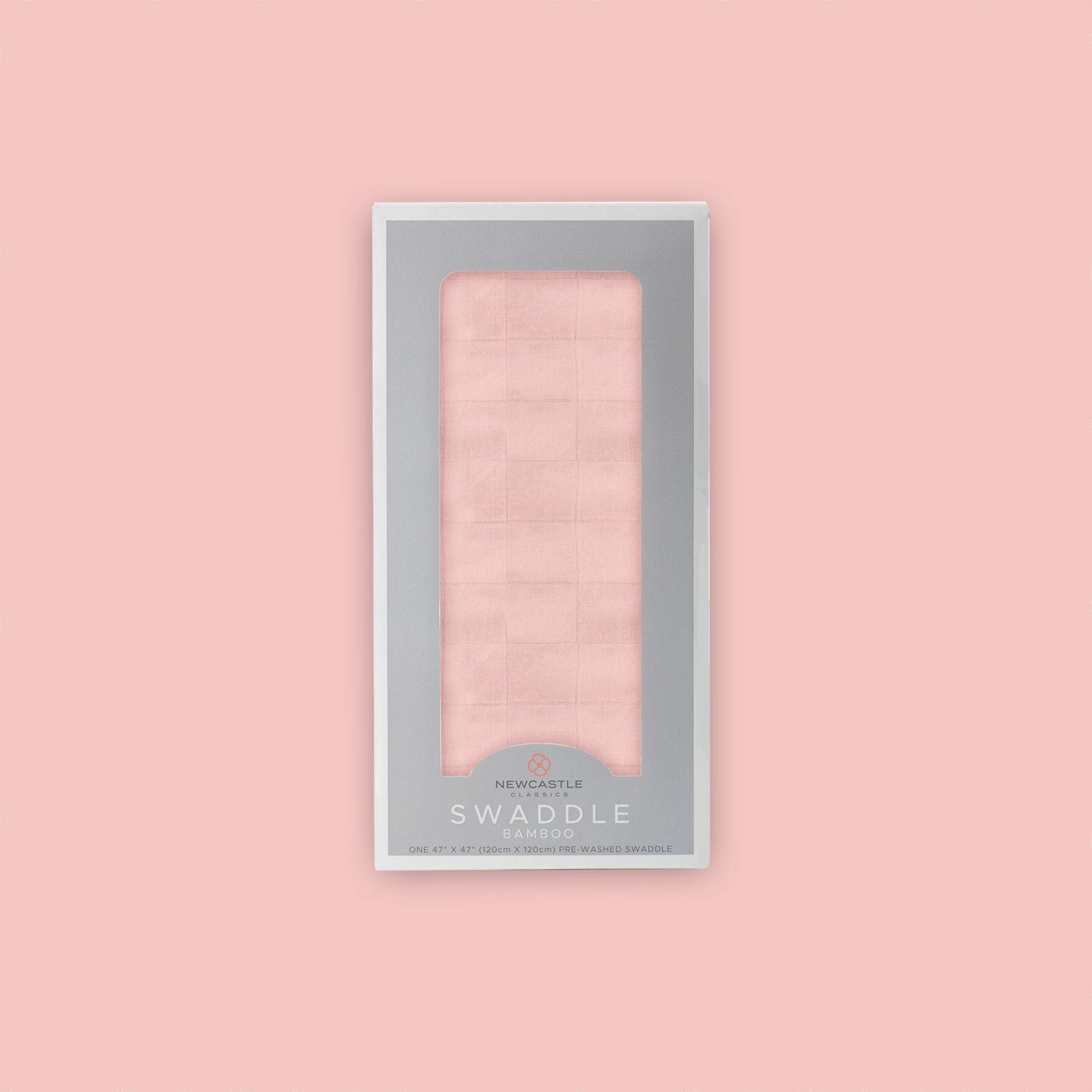 Pink Rose Bamboo Swaddle by Newcastle Classics at Everetts Place