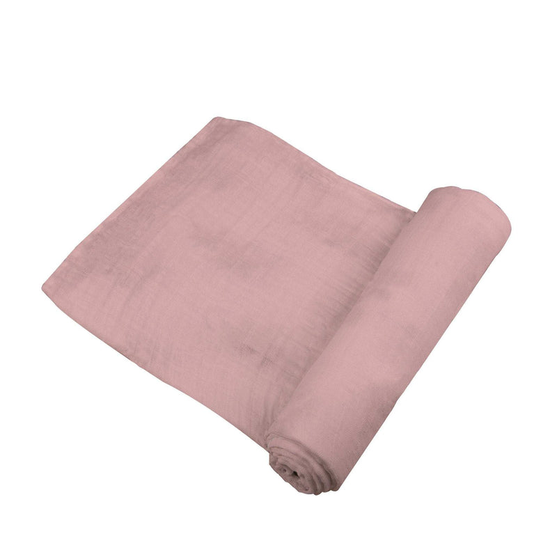 Pink Rose Bamboo Swaddle, soft muslin, 100% natural bamboo, 47" x 47".