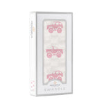 Pink Monster Trucks Bamboo Muslin Swaddle by Newcastle Classics