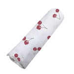 Newcastle Classics Sweetheart Cherry Bamboo Swaddle Blanket with Breathable Muslin for Babies - Baby & Toddler > Swaddling & Receiving Blankets > Swaddling Blankets Bamboo Swaddle