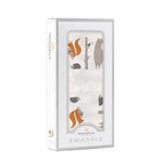 Forest Friends Cotton Muslin Swaddle by Newcastle Classics at Everetts Place