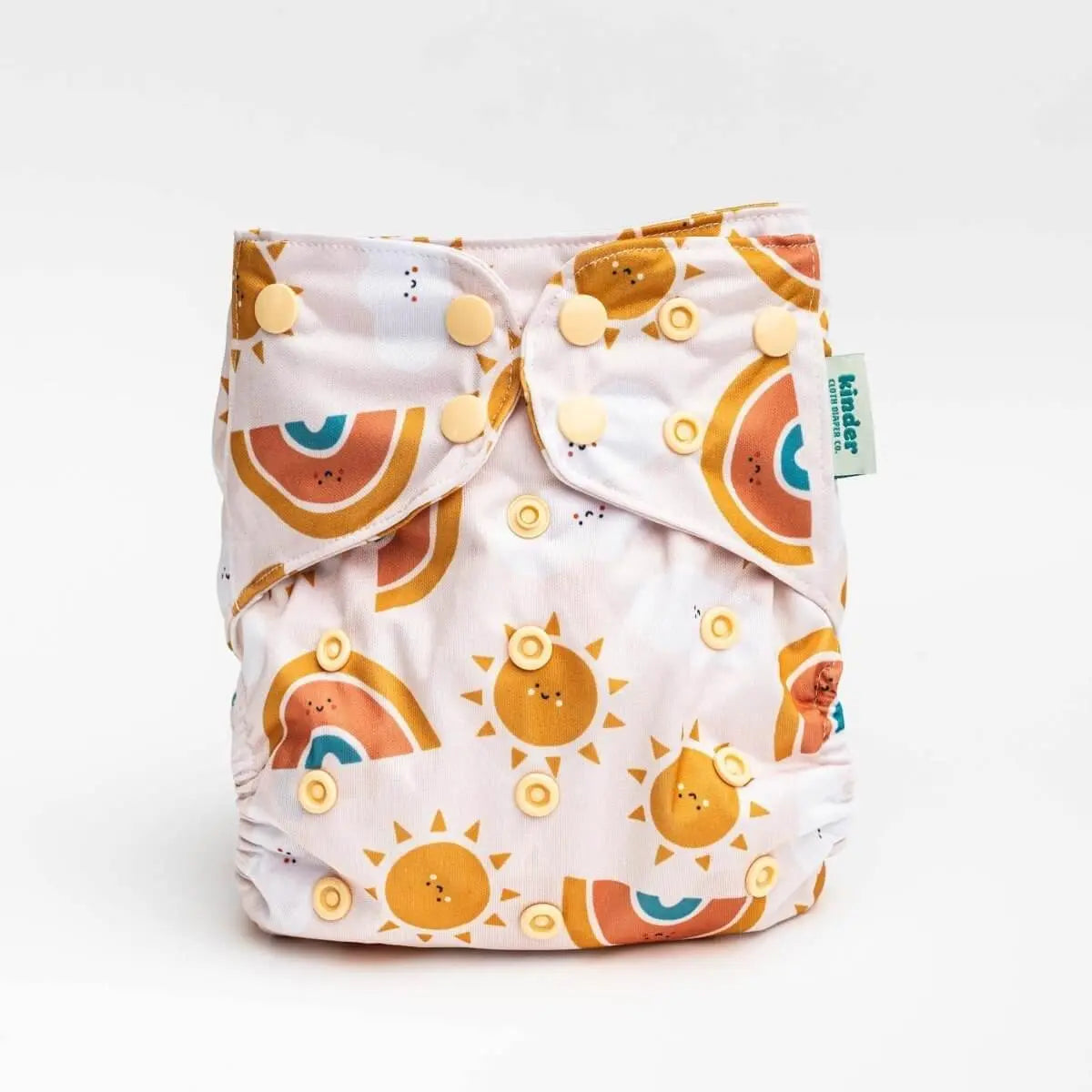 Kinder Cloth Diaper Co. Space and Sky: Essentials Pocket Cloth Diaper with Athletic Wicking Jersey, Grows with your Baby
