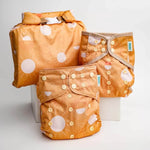 Kinder Cloth Diaper Co. Space and Sky: Essentials Pocket Cloth Diaper with Athletic Wicking Jersey, Grows with your Baby