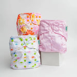 Kinder Cloth Diaper Co. Space and Sky: Essentials Pocket Cloth Diaper with Athletic Wicking Jersey, Grows with your Baby