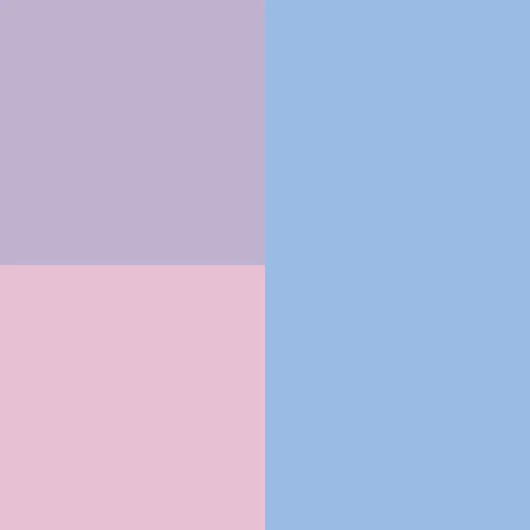 Bubble Baby Sky / Lilac / Petal Colorblock | Snap Romper - 