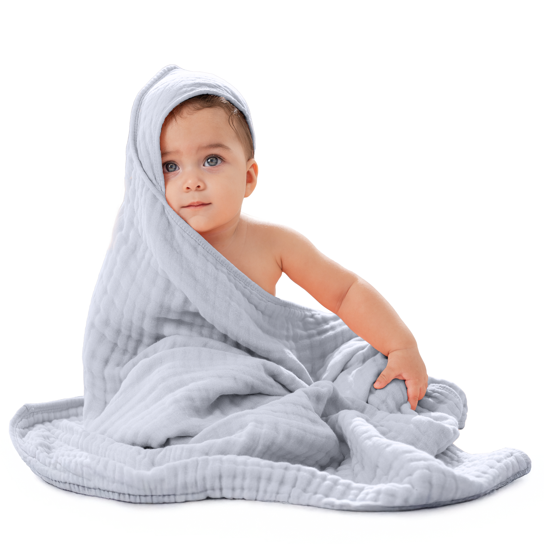 Slate Baby Hooded Towels by Comfy Cubs Deluxe Bath Towels Comfy Cubs Everetts Place: Online Boutique 24.99