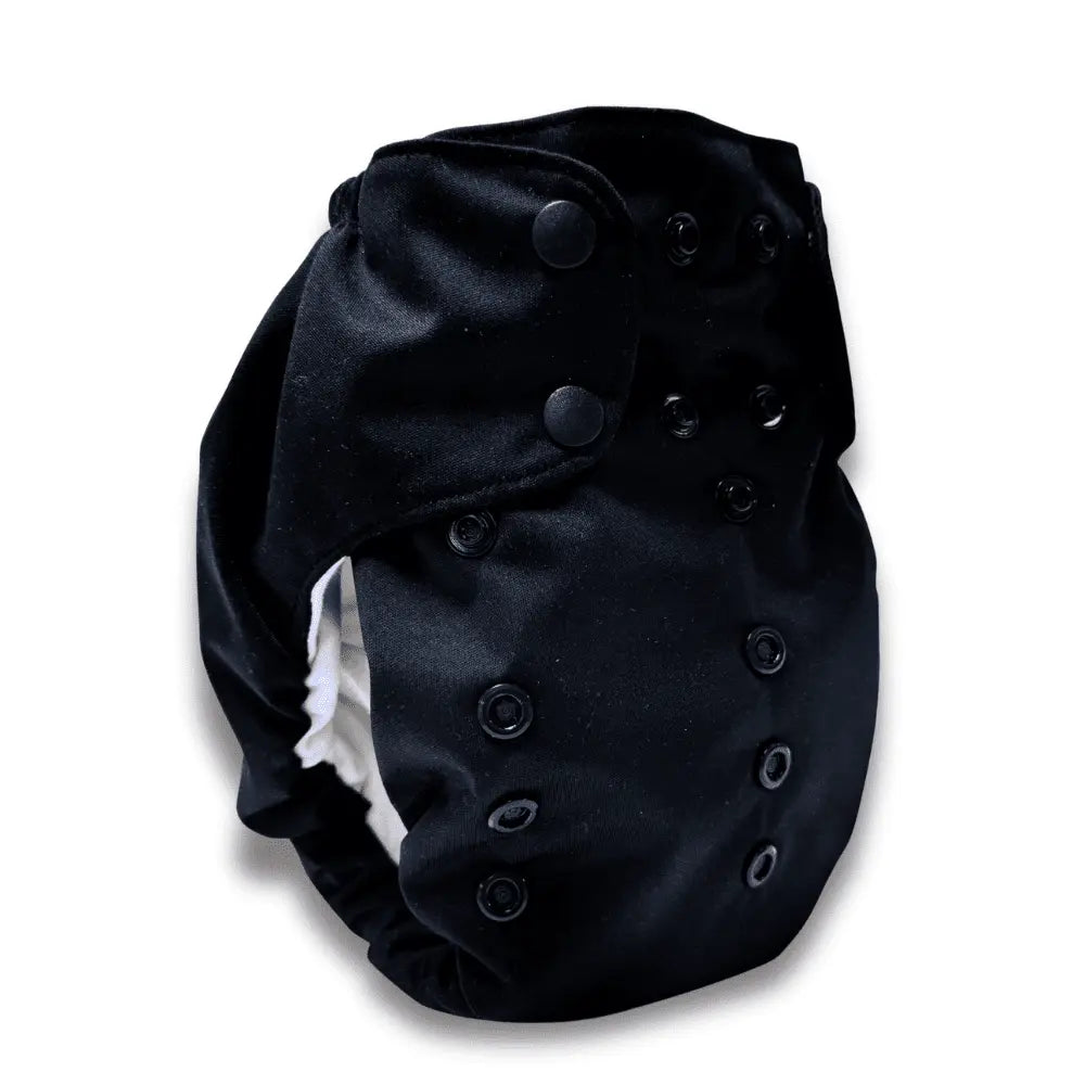 Smart Bottoms Smart One 4.0 Organic Cotton All - in - One - Basic Black - 