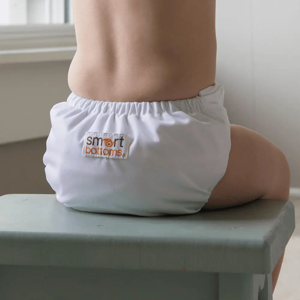Smart Bottoms Smart One 4.0 Organic Cotton All - in - One - Basic White - 