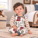 Cotton Romper, Western Cowboy Howdy Partner by Tesa Babe