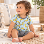 Bamboo T-Shirt & Cotton Shorts Set - Banana Split by Tesa Babe