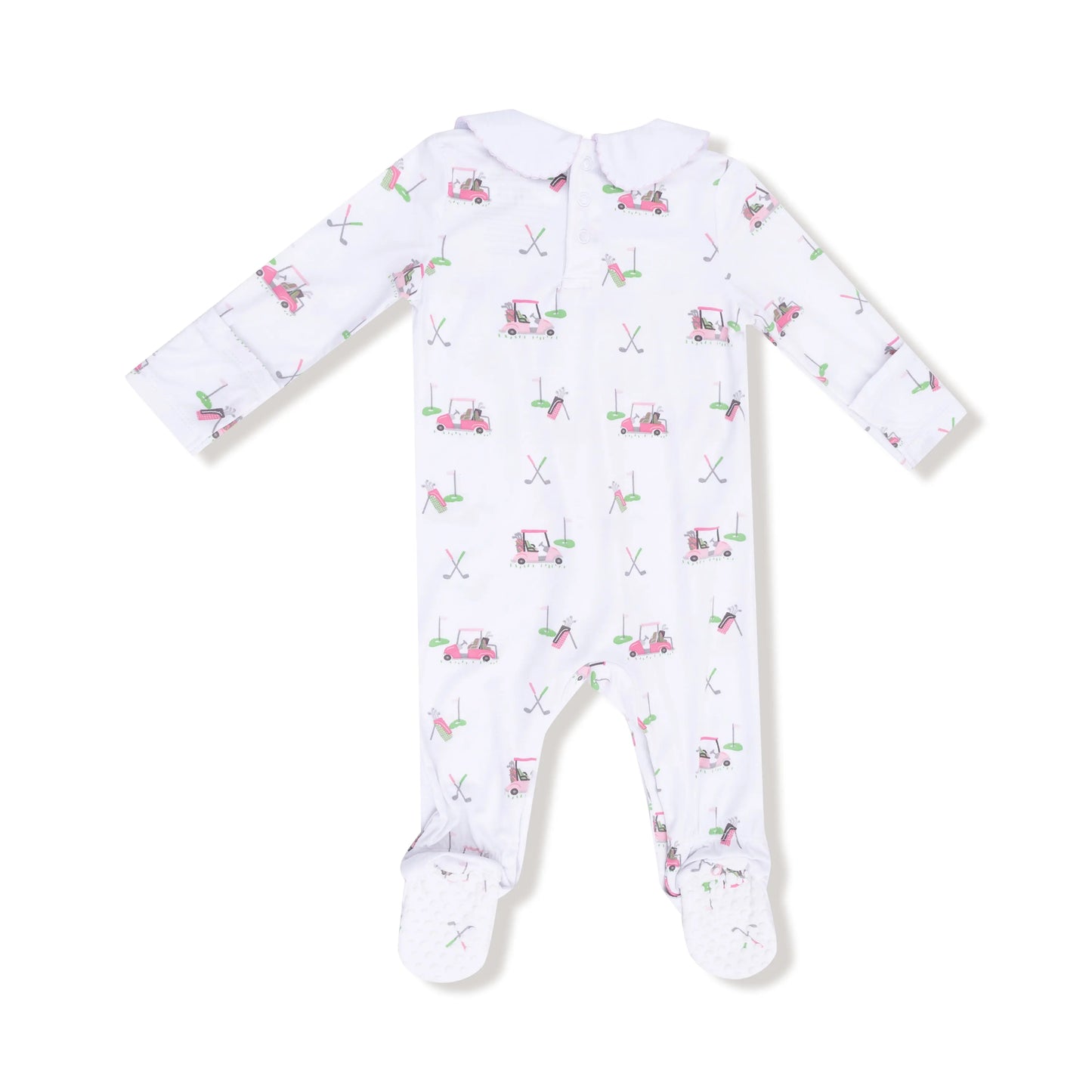 Smocked Peter Pan Collar Footie Baby Onesie Snap Closure Angel Dear Everetts Place: Online Boutique