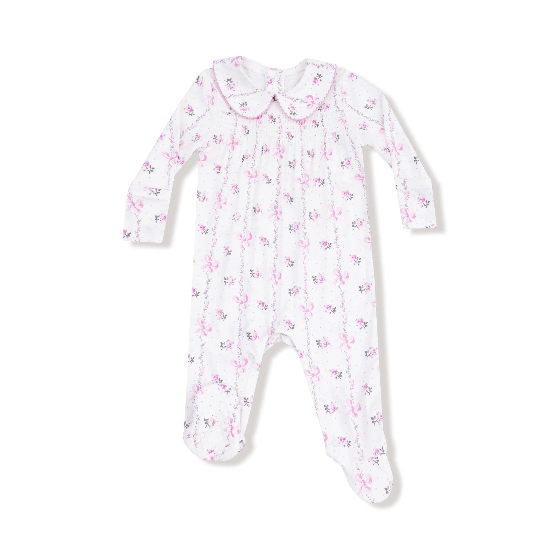 Smocked Peter Pan Soft Footie For Baby By Angel Dear Angel Dear Everetts Place: Online Boutique