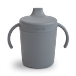 Plastic Trainer Sippy Cup, Handle, Lid by Mushie