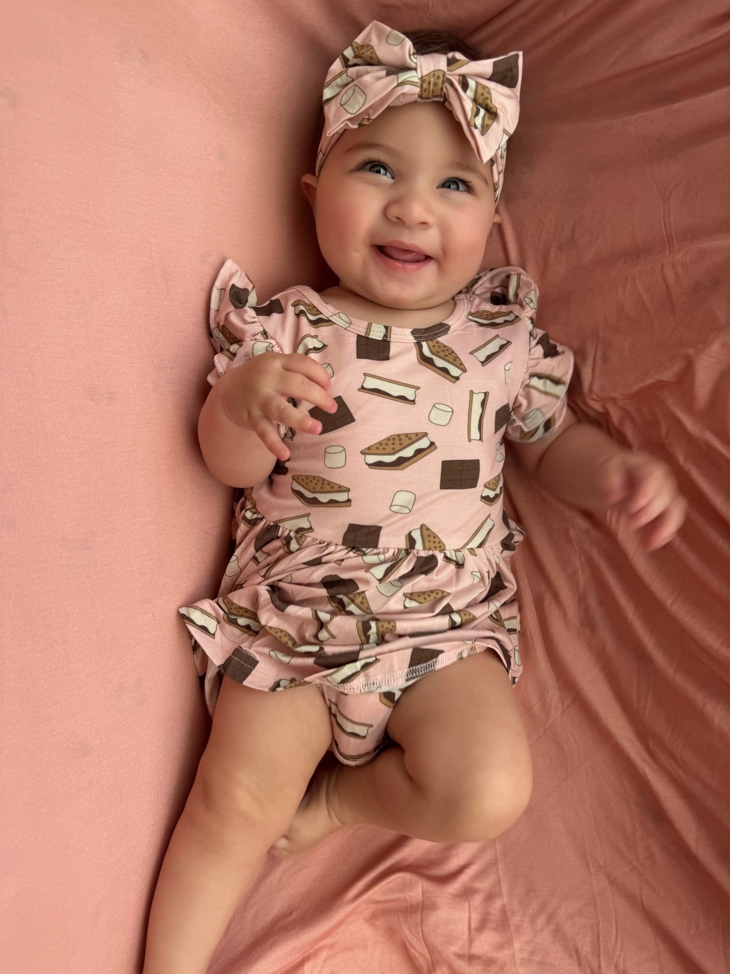 Dreamlet Smore To Love Bow Headband Pink Dreamlet Kids Gift - Apparel & Accessories > Clothing > Baby & Toddler Clothing > Baby & Toddler Sleepwear Bow Headbands