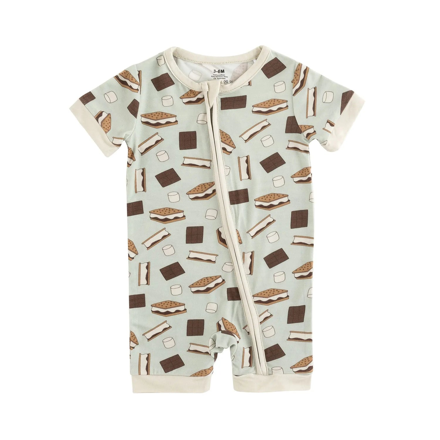 Dreamlet Smore To Love Romper Blue Dreamlet Soft Bamboo Fabric - Apparel & Accessories > Clothing > Baby & Toddler Clothing > Baby & Toddler Sleepwear Romper