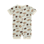 Dreamlet Smore To Love Romper Blue Dreamlet Soft Bamboo Fabric - Apparel & Accessories > Clothing > Baby & Toddler Clothing > Baby & Toddler Sleepwear Romper
