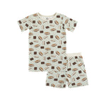 Dreamlet Smore To Love Short PJ Set Blue For Kids Cozy Sleepwear - Apparel & Accessories > Clothing > Baby & Toddler Clothing > Baby & Toddler Sleepwear Two Piece PJs
