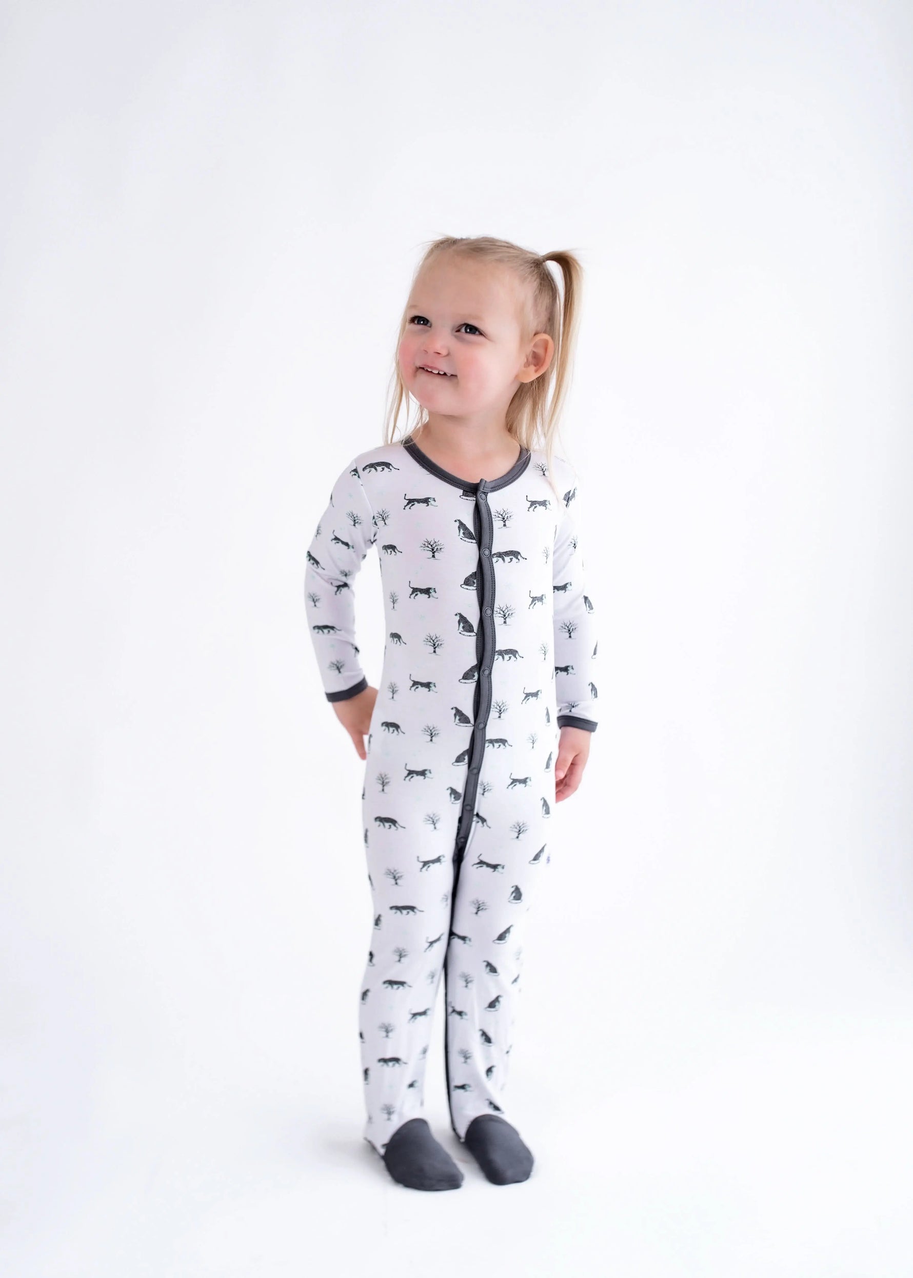 Bubble Baby Snow Leopard | Snap Footie - 