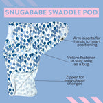 Snugababe Swaddle Sleep Pod Blue Balloons Norani Baby Norani Baby Everetts Place: Online Boutique