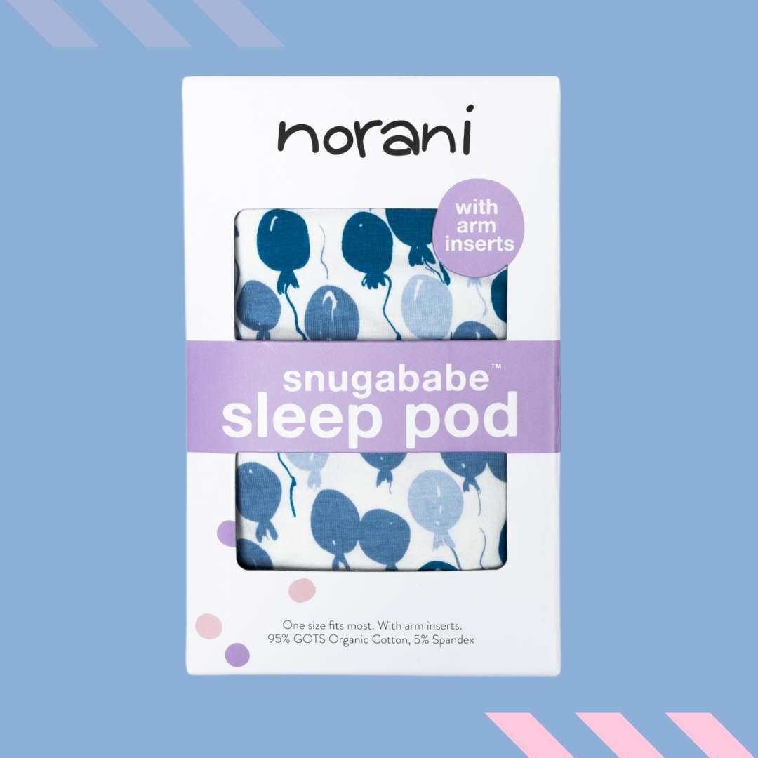 Snugababe Swaddle Sleep Pod Blue Balloons Norani Baby Norani Baby Everetts Place: Online Boutique