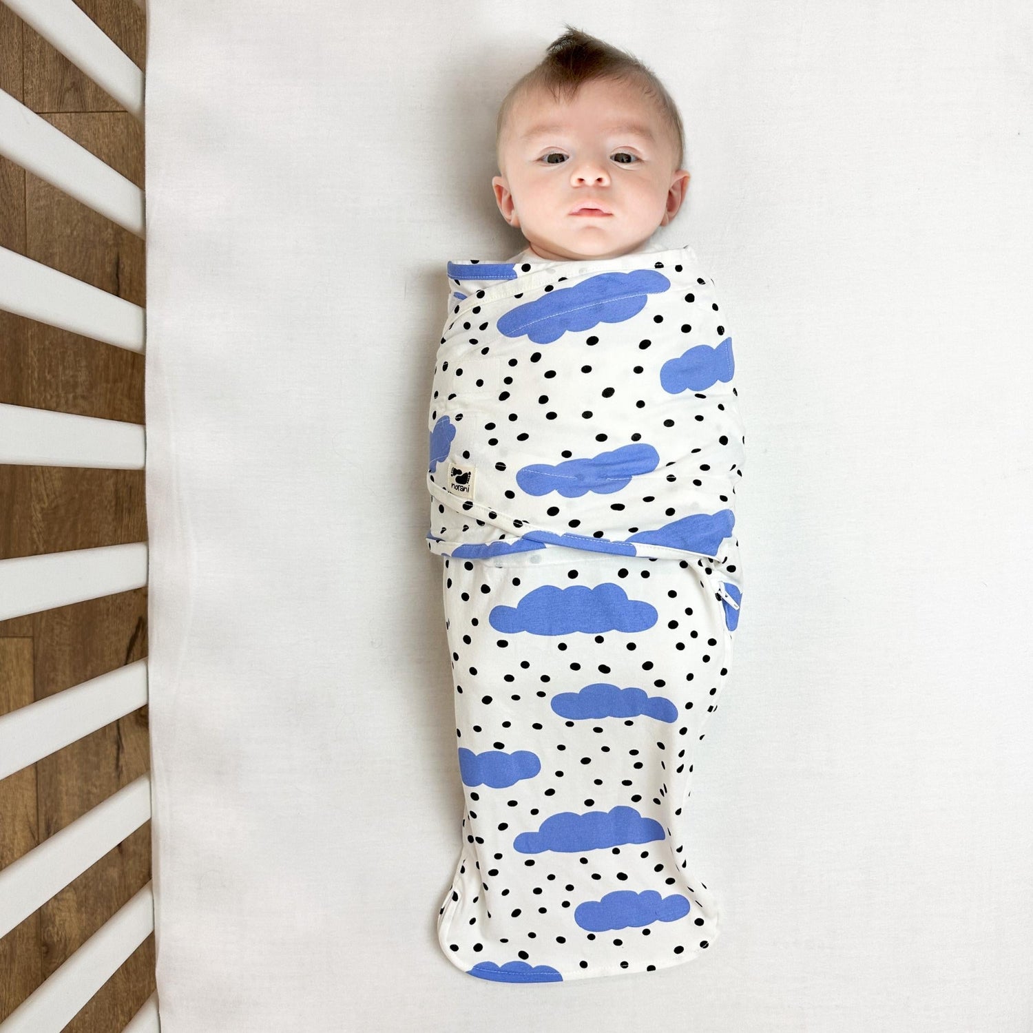 Snugababe Swaddle Sleep Pod Blue Clouds For Newborns Norani Baby Everetts Place: Online Boutique