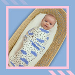 Snugababe Swaddle Sleep Pod Blue Clouds For Newborns Norani Baby Everetts Place: Online Boutique
