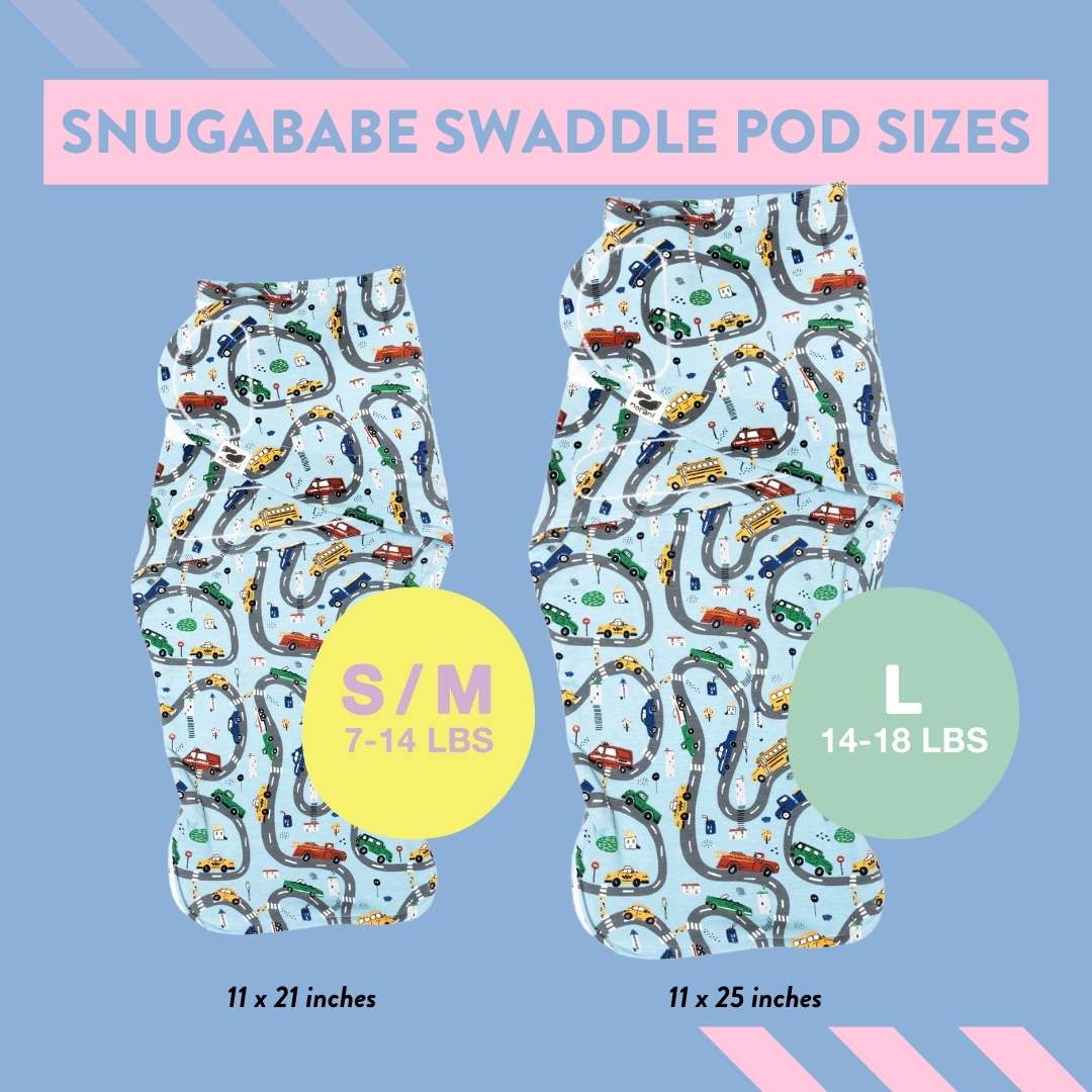 Snugababe Swaddle Sleep Pod Cars Travel Safe Baby Sleep Norani Baby Everetts Place: Online Boutique