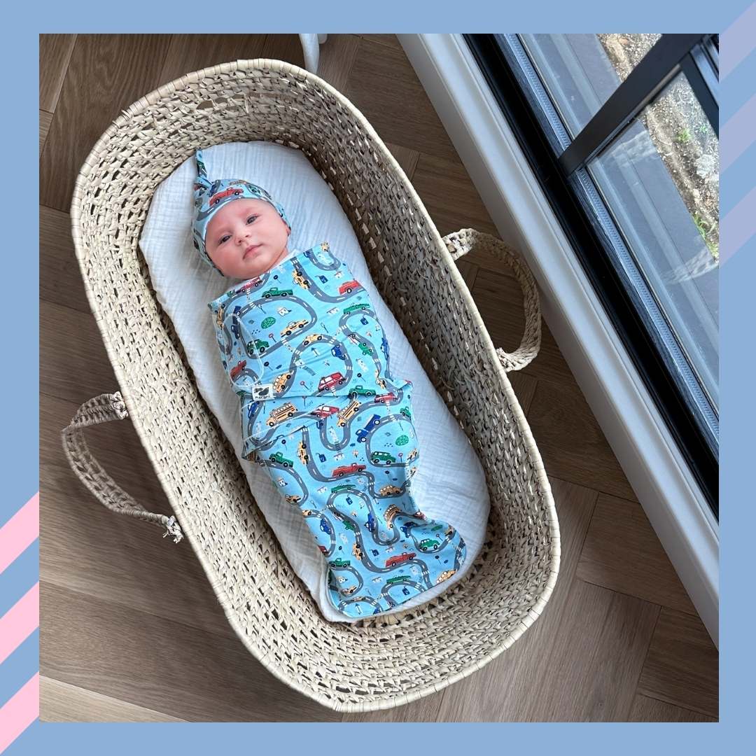 Snugababe Swaddle Sleep Pod Cars Travel Safe Baby Sleep Norani Baby Everetts Place: Online Boutique