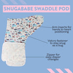 Snugababe Swaddle Sleep Pod For Travel Baby Comfort Sleep Norani Baby Everetts Place: Online Boutique
