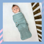 Snugababe Swaddle Sleep Pod Green Stripes For Babies Norani Baby Everetts Place: Online Boutique