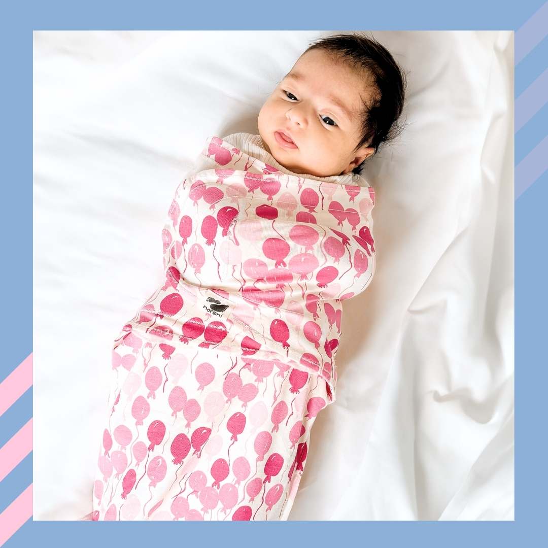 Snugababe Swaddle Sleep Pod Pink Balloons Baby Wrap Norani Baby Everetts Place: Online Boutique