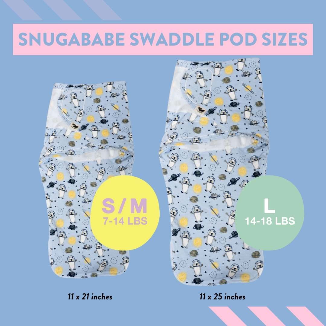 Snugababe Swaddle Sleep Pod Space Bears Nighttime Cozy Norani Baby Everetts Place: Online Boutique