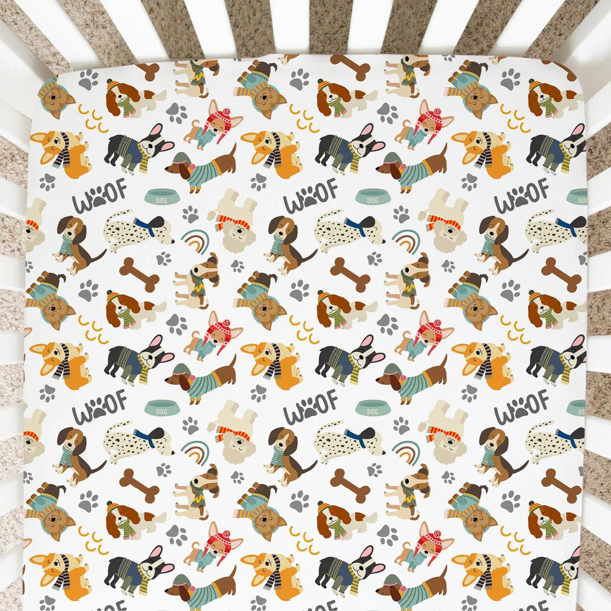 Snuggle Buddies Fitted Crib Sheet Honey Lemonade 