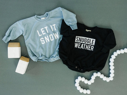 Snuggle Weather Sweatshirt Romper In Multiple Colors Little Joy Co. Everetts Place: Online Boutique