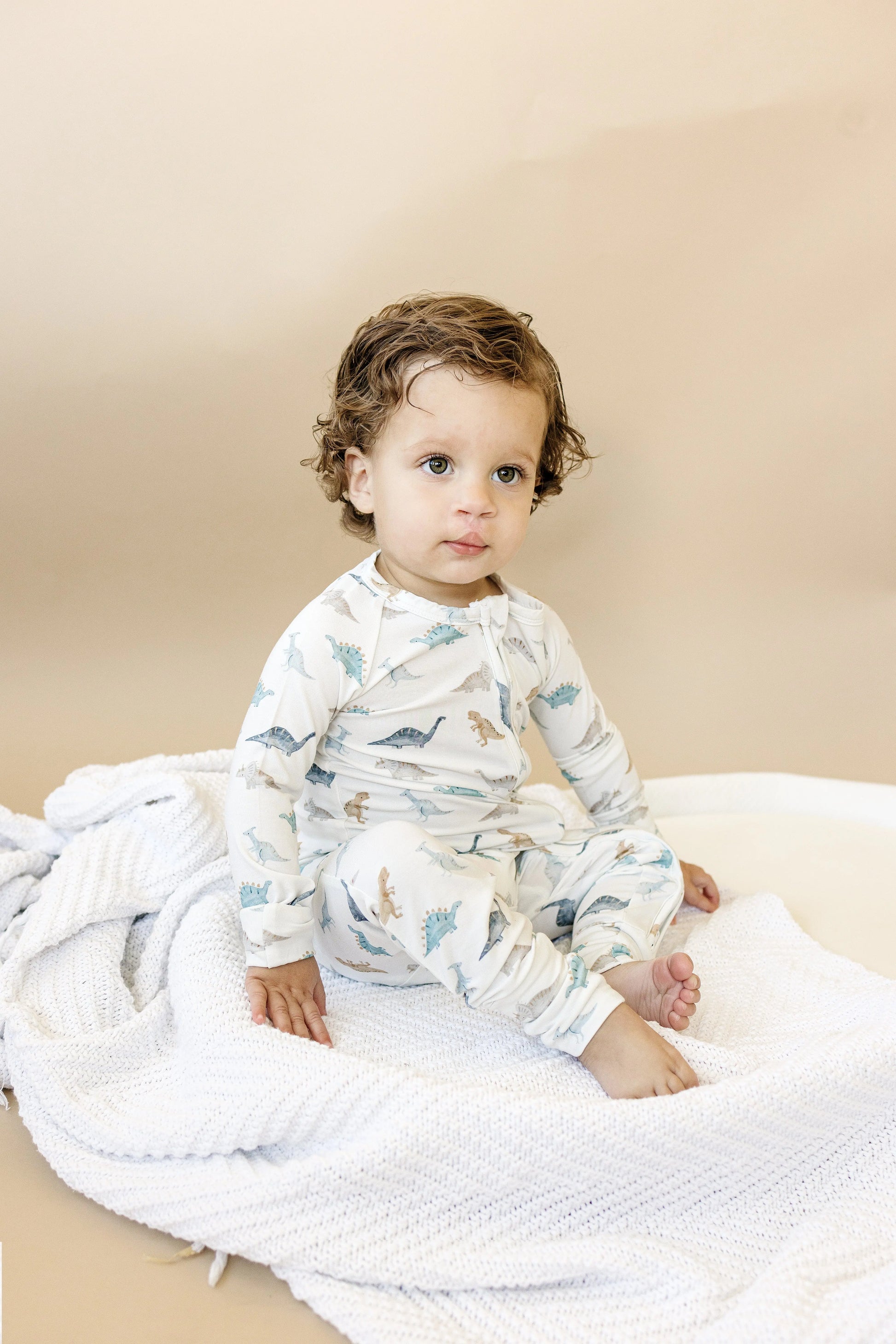 Snugglesaurus Bamboo Zippy Romper for Babies with Feet Little Joy Co. Everetts Place: Online Boutique