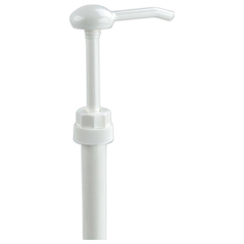 Soap dispenser pump for gallon and 64 oz bottles, efficiently dispenses 1 oz of liquid.