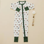 Little Joy Co. Soft And Comfortable Bamboo Zippy Romper North Pole Pals - Everetts Place Boutique - 