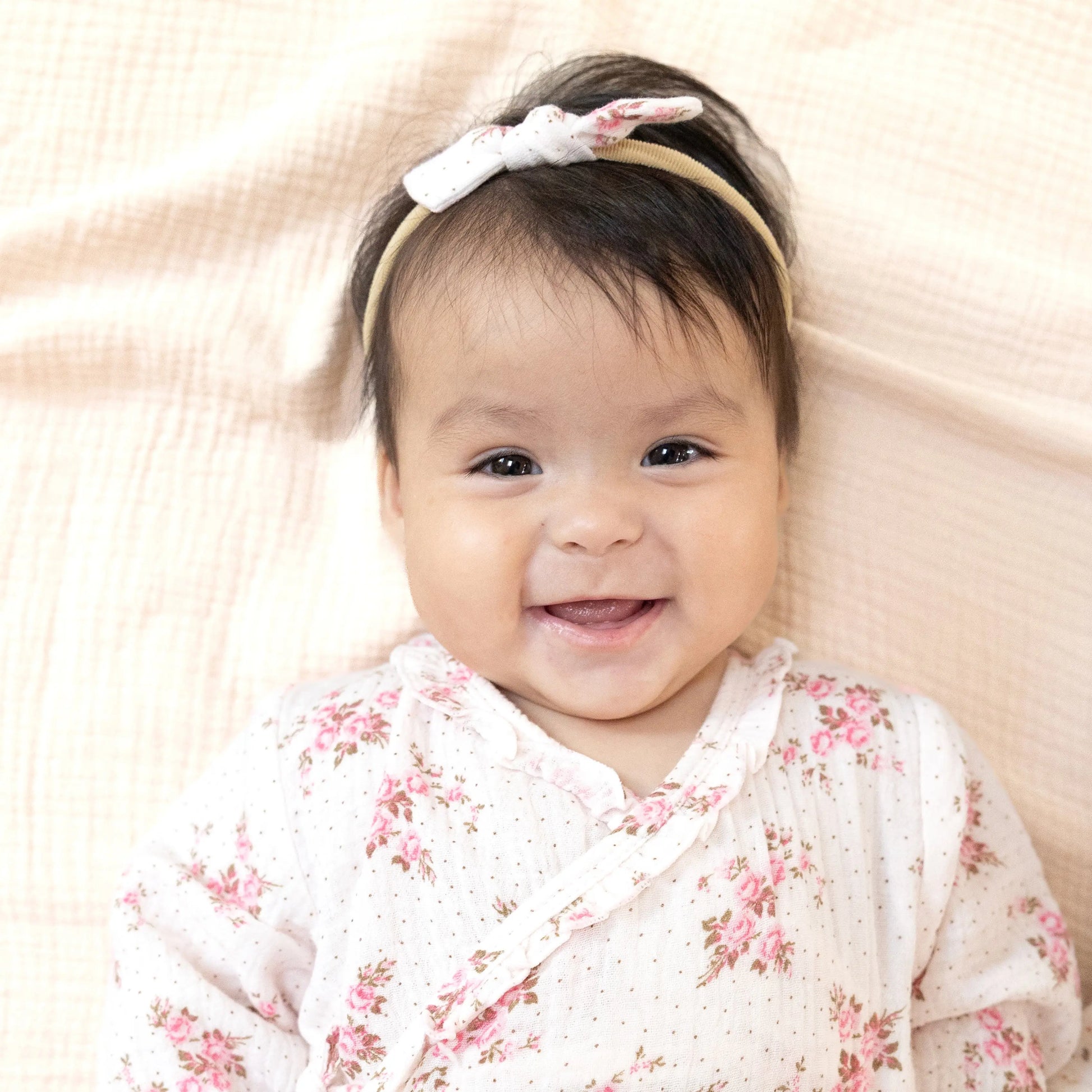 Soft And Sweet Bow Nylon Headband For Babies Everyday Wear Angel Dear Everetts Place: Online Boutique