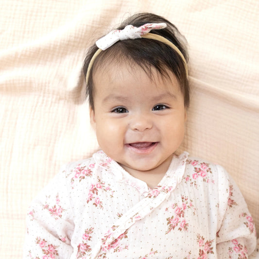 Soft And Sweet Bow Nylon Headband For Babies Everyday Wear Angel Dear Everetts Place: Online Boutique