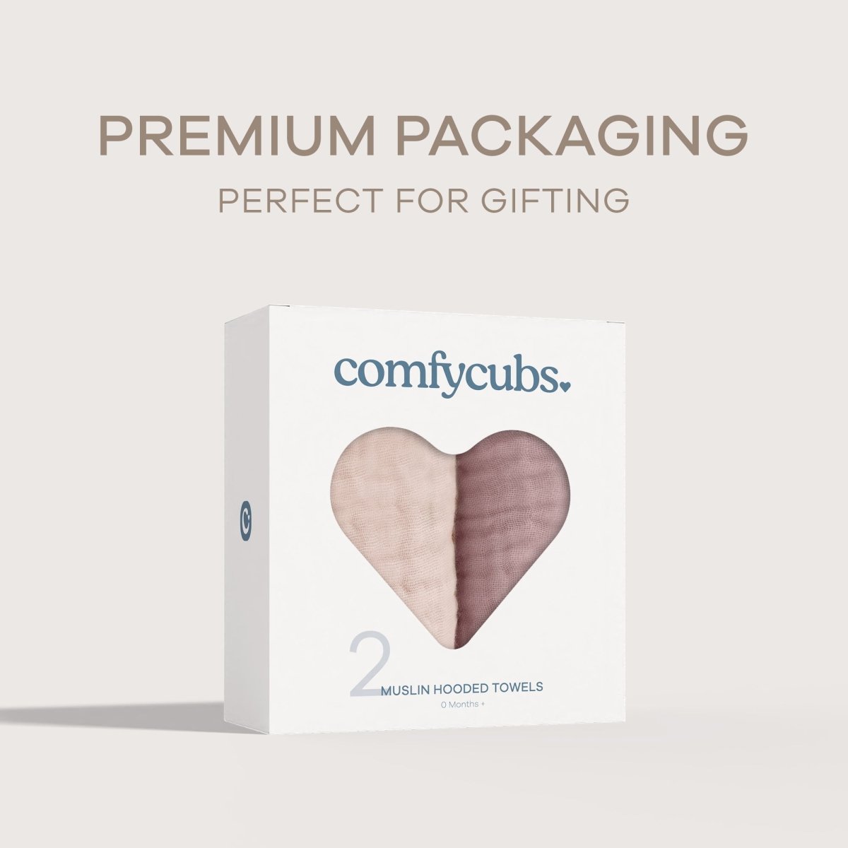 Comfy Cubs Soft Mauve Blush Baby Hooded Towels For Gentle Drying - Everetts Place Boutique - 