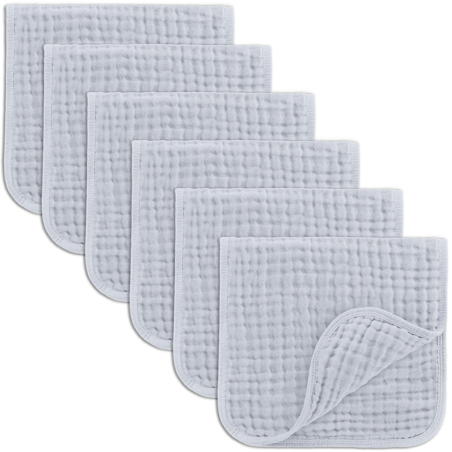 Soft Muslin Burp Cloths Slate Unisex Baby Gift By Comfy Cubs Comfy Cubs Everetts Place: Online Boutique 19.99