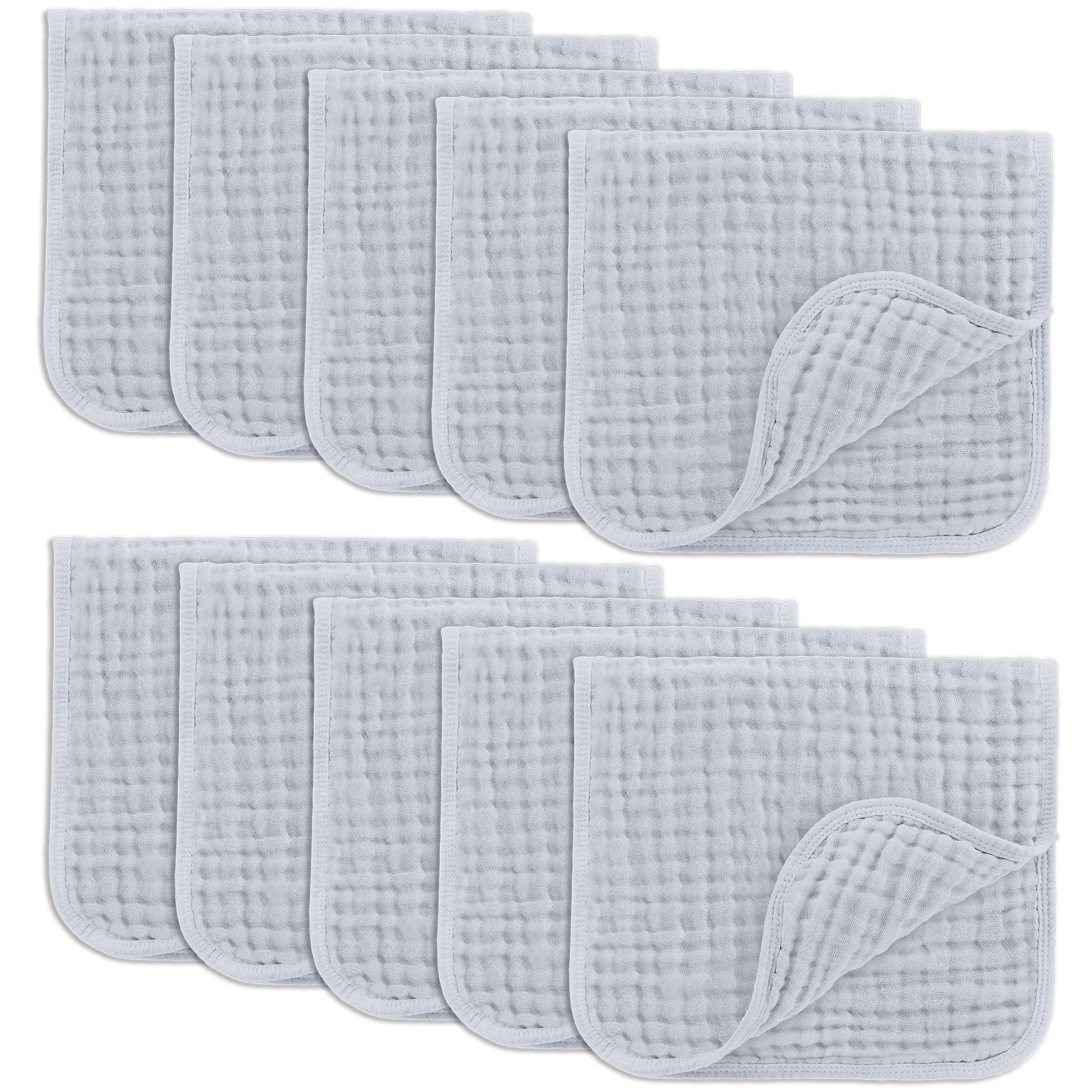 Soft Muslin Burp Cloths Slate Unisex Baby Gift By Comfy Cubs Comfy Cubs Everetts Place: Online Boutique 29.99