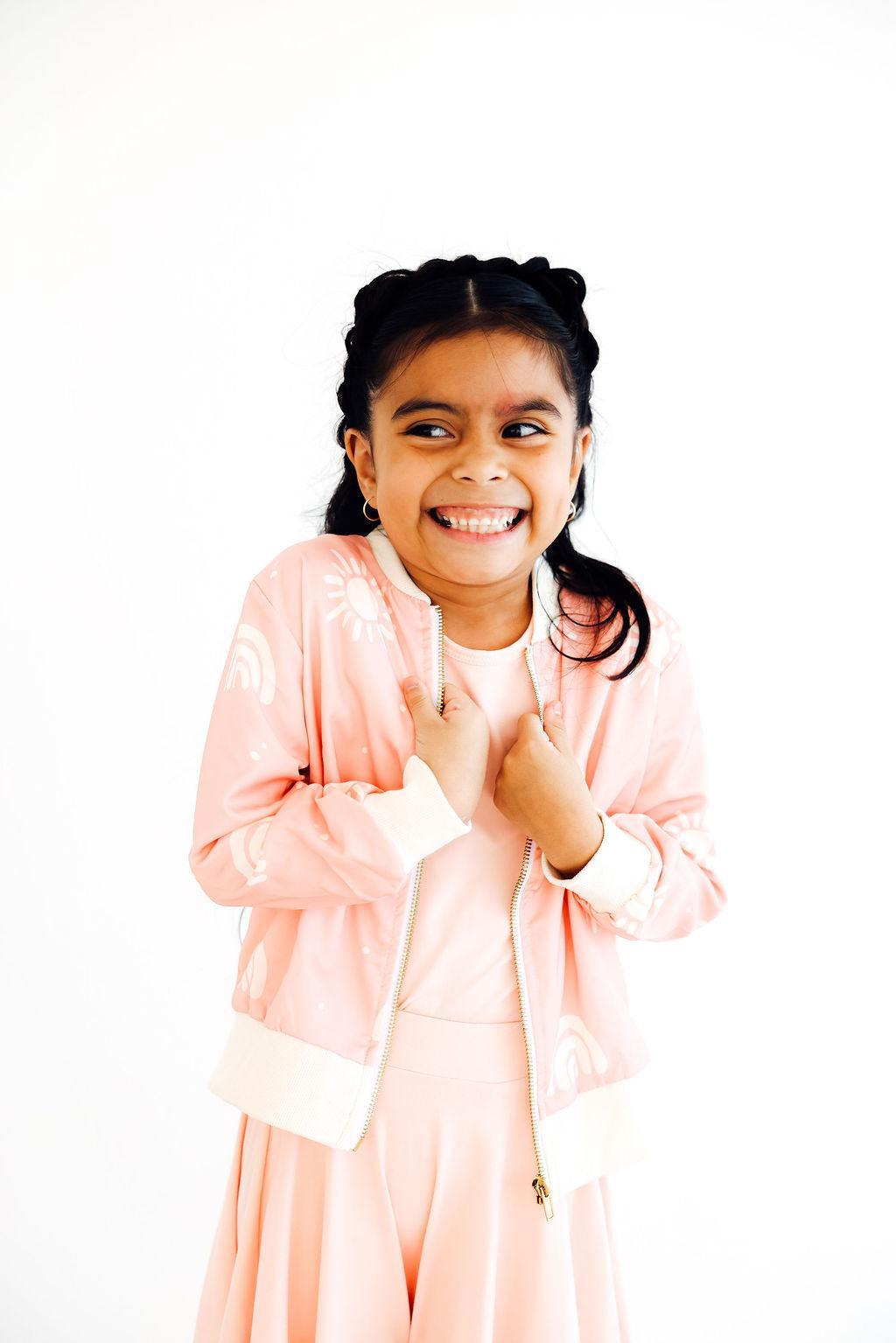 Soft Pink Satin Jacket Lightweight Essential Mila Rose Mila & Rose ® Everetts Place: Online Boutique