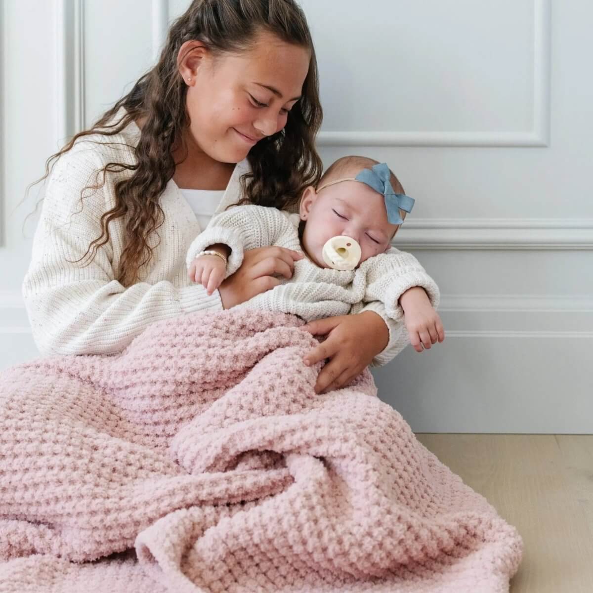 Saranoni Soft Saranoni Waffle Knit Receiving Blankets For Babies - Everetts Place Boutique - 