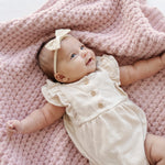 Soft Saranoni Waffle Knit Receiving Blankets For Babies Saranoni Everetts Place Boutique