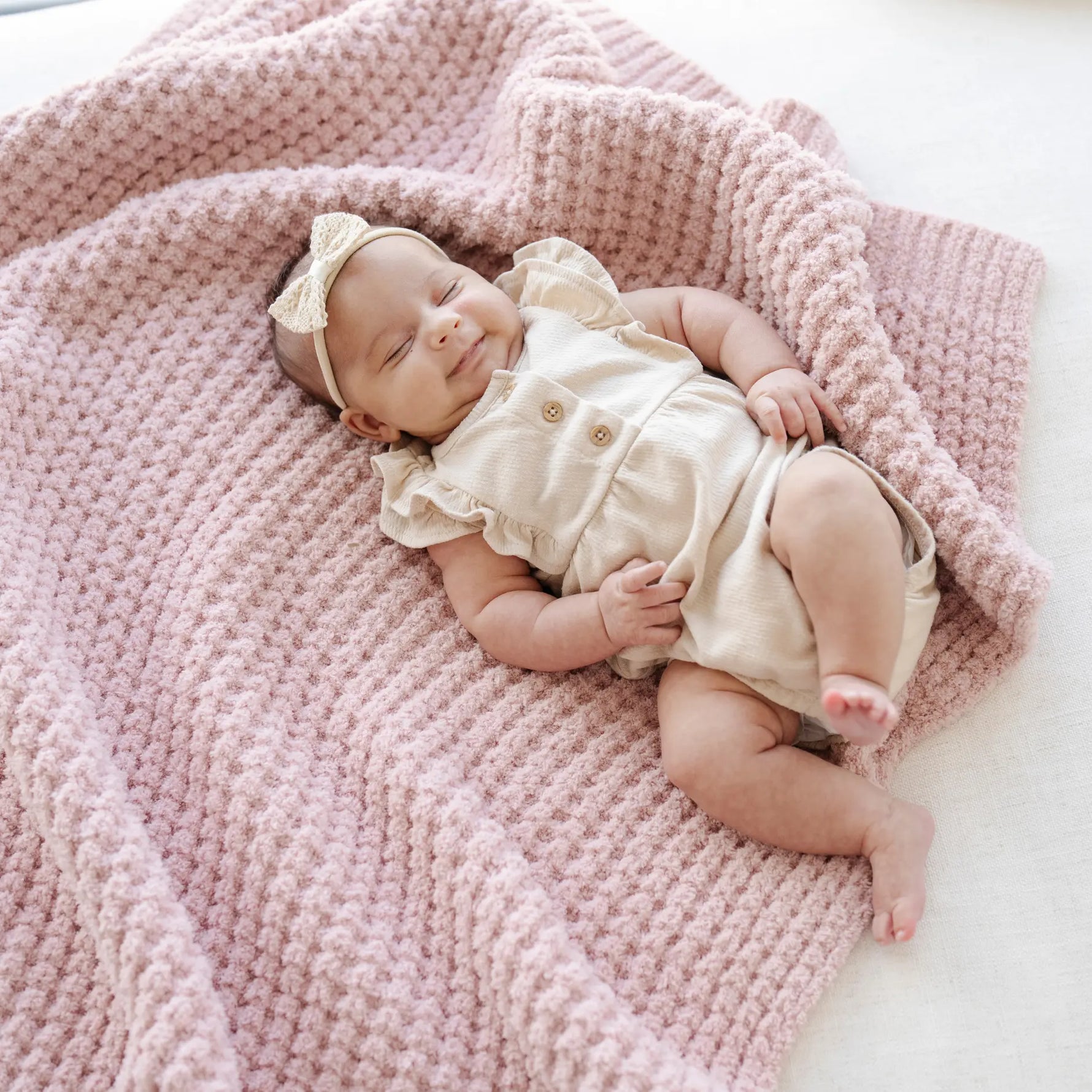 Soft Saranoni Waffle Knit Receiving Blankets For Babies Saranoni Everetts Place Boutique