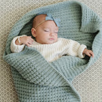 Soft Saranoni Waffle Knit Receiving Blankets For Babies Saranoni Everetts Place Boutique